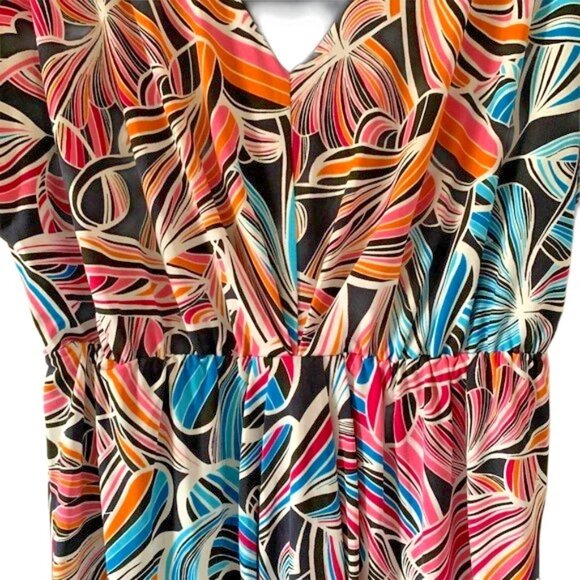 Trina Turk Bias V-Neck Dolman Mini Dress XXL - Picture 4 of 5